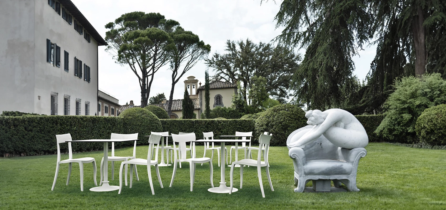 White Rattan Chair Garden Event Outdoor Copy