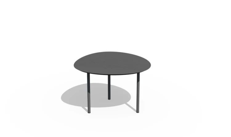 Papatya Coffe Table Metal HPL Grey701