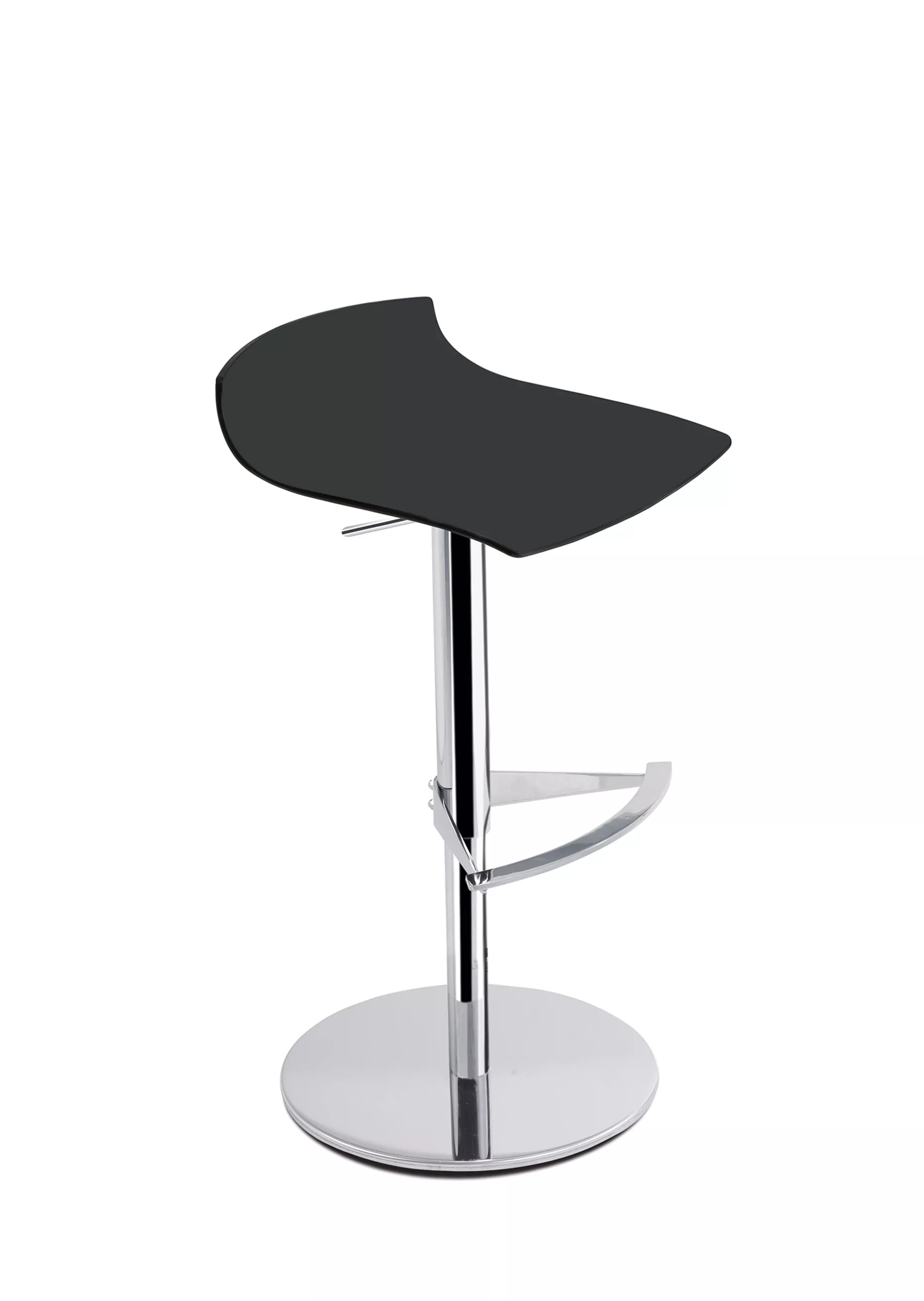 Bar Chair Stool Black Chrome Bar Chair Stool Red Chrome  Height Adjustable