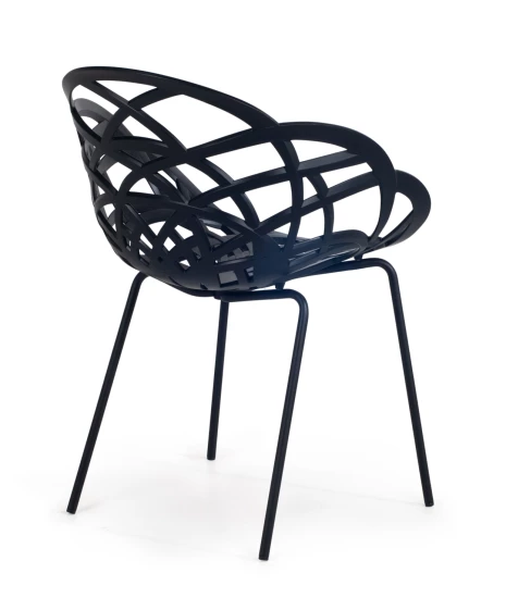 Black Outdoor Chair Flora