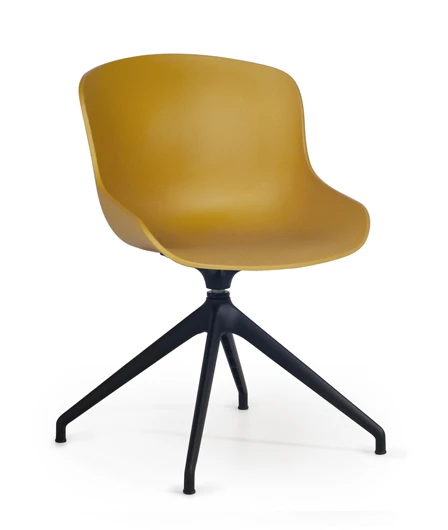 Sviwel Chair Yellow Black