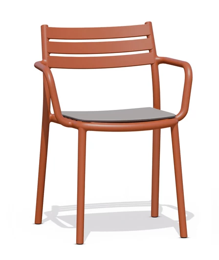 Hisar Chair Orange Papatya Outdoor