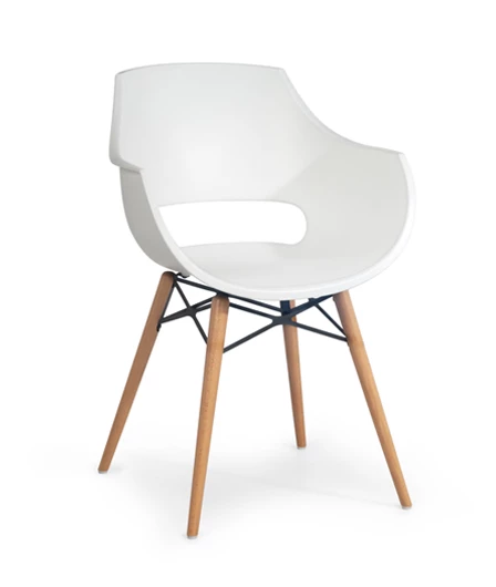 Papatya  White Chair Outdoor Wood Chair  Copy