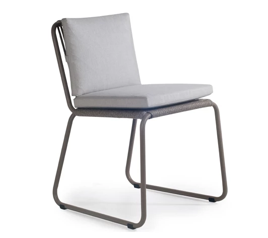 Cord Cord Chair Metal Black Brown Subrella