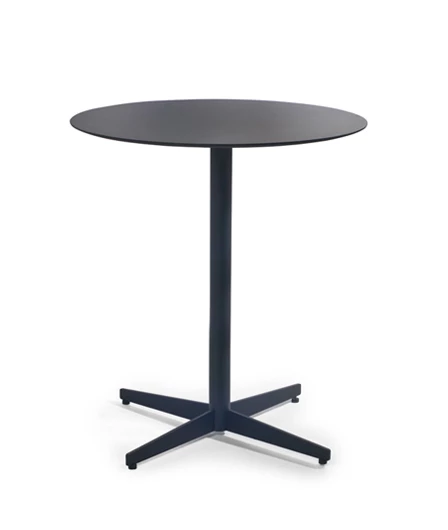 Bllack Wood Table Base Outdoor Cafe