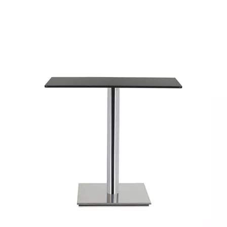 Chrome Rsquare Indoor Table Black