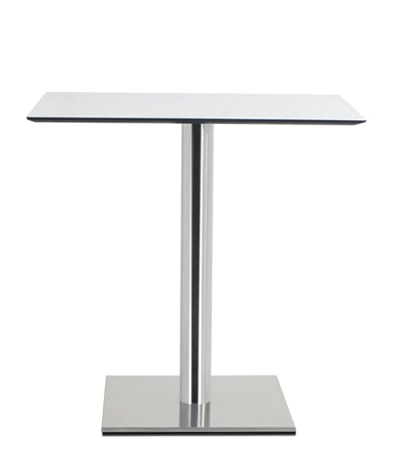Square Table Base Stainless Steel Chrome