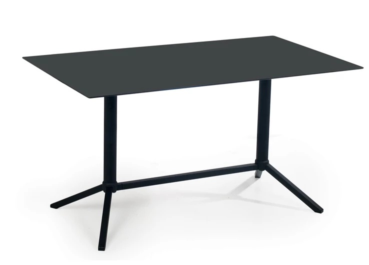Foldable Table Base Black Outdoor Cafe Garden Folding  2