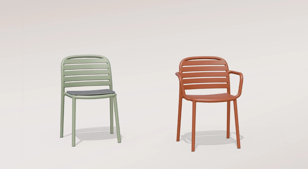 Tarabya Cgreen Papatya Plastic Chair Outdoor Garden