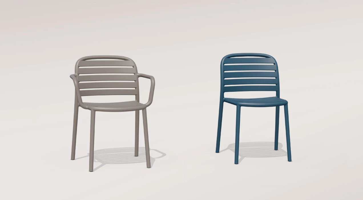 Tarabya Colours Papatya Plastic Chair Outdoor Blue